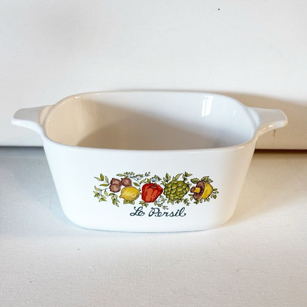 Vtg Corning Ware Spice of Life LE Persil P-43-B Mini Casserole Dish 700ml